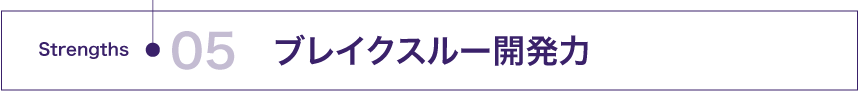 ブレイクスルー開発力