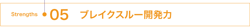 ブレイクスルー開発力