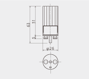 器具内蔵　TYPE　P_図面