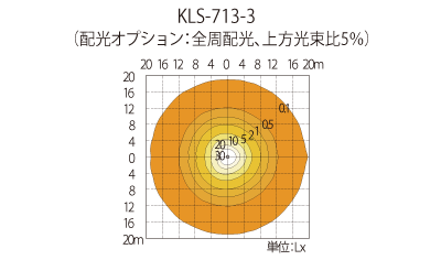 水平面照度分布図